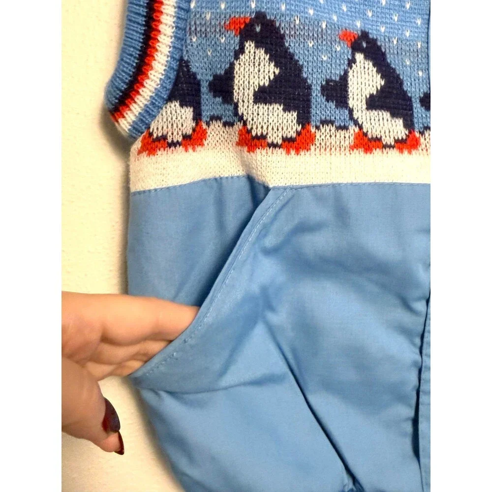 Vintage Penguin Puffer Vest
